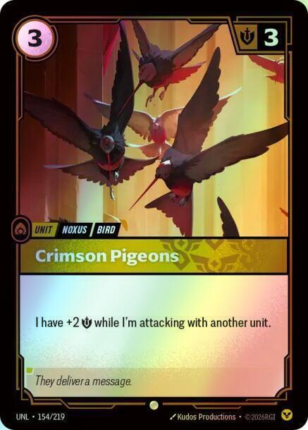 Crimson Pigeons (UNL) #154 [EN/F] s/o