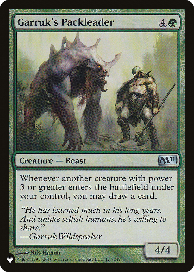 Garruk's Packleader (PLST) #M11-177 [EN/N]
