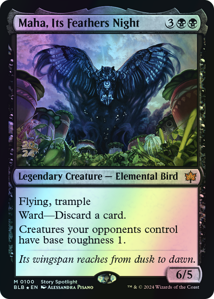 Maha, Its Feathers Night (PBLB) #100s [EN/F] s/o