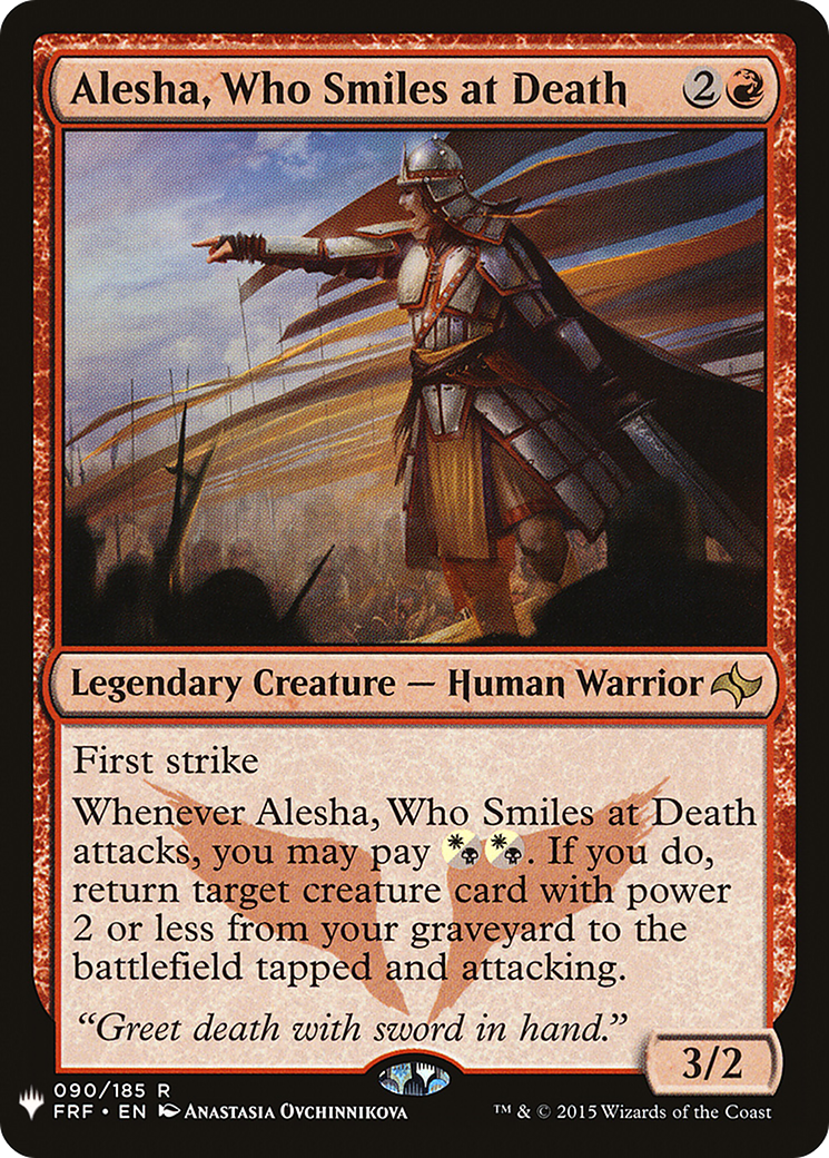 Alesha, Who Smiles at Death (PLST) #FRF-90 [EN/N] s/o