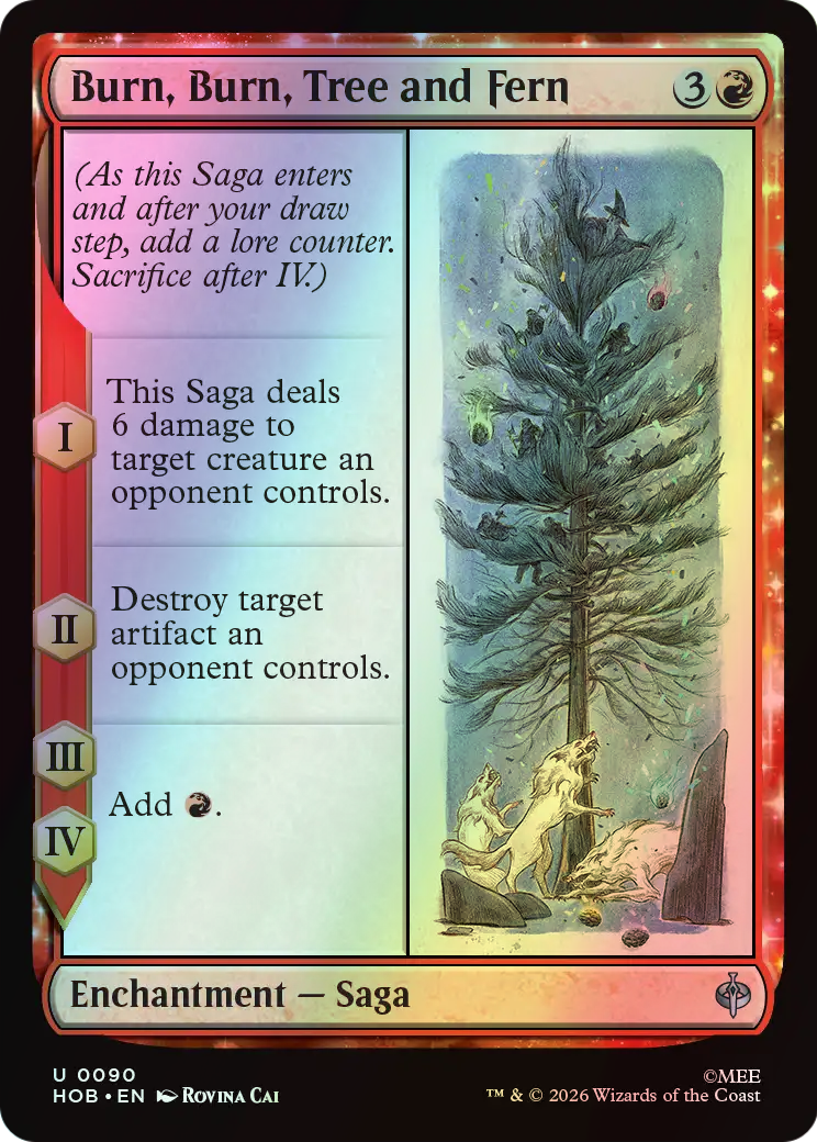 Burn, Burn, Tree and Fern (HOB) #90 [EN/F]