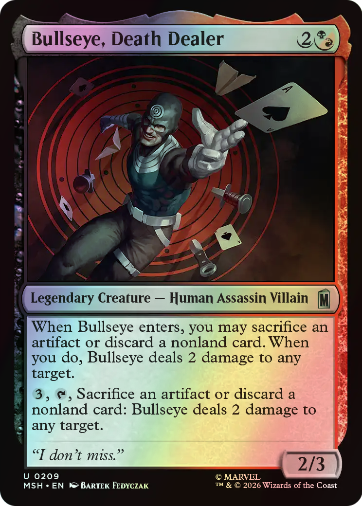 Bullseye, Death Dealer (MSH) #209 [EN/F]