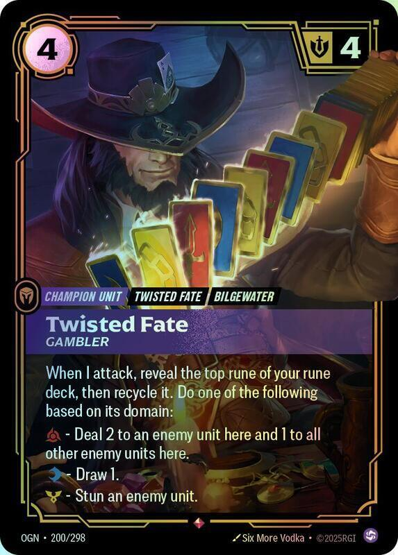 Twisted Fate - Gambler (OGN) #200 [EN/F] s/o