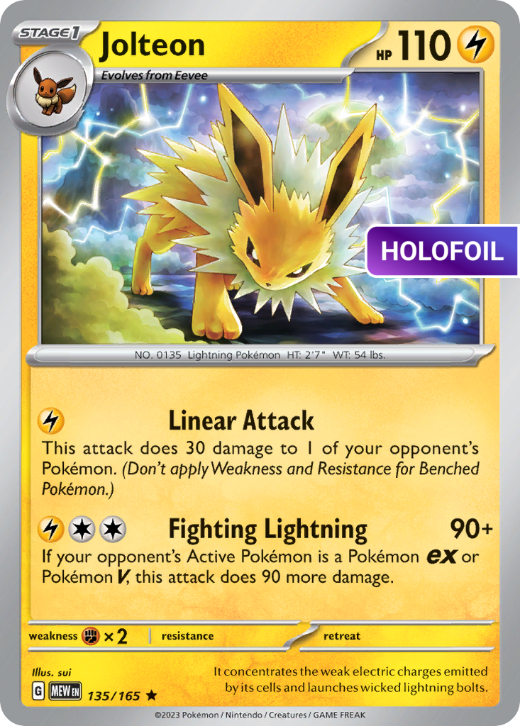 Jolteon (MEW) #135 [EN/H]