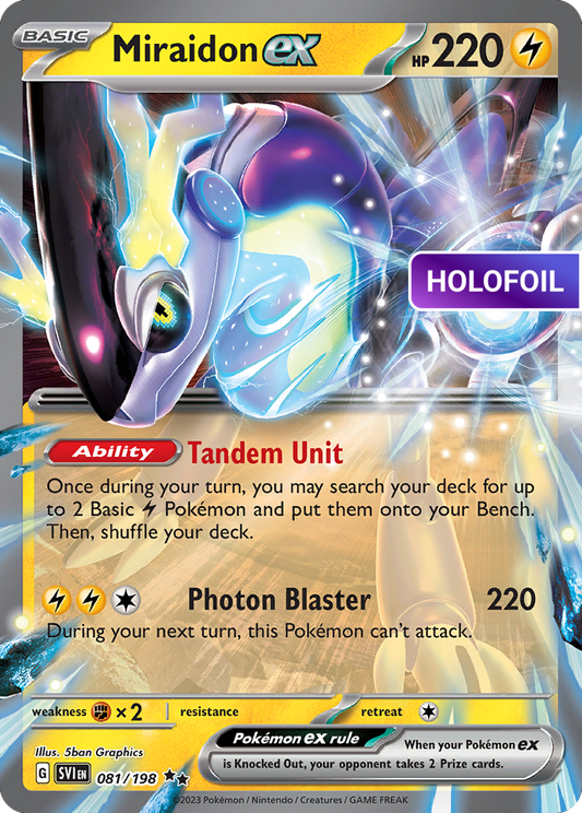 Miraidon ex (SVI) #81 [EN/H] s/o