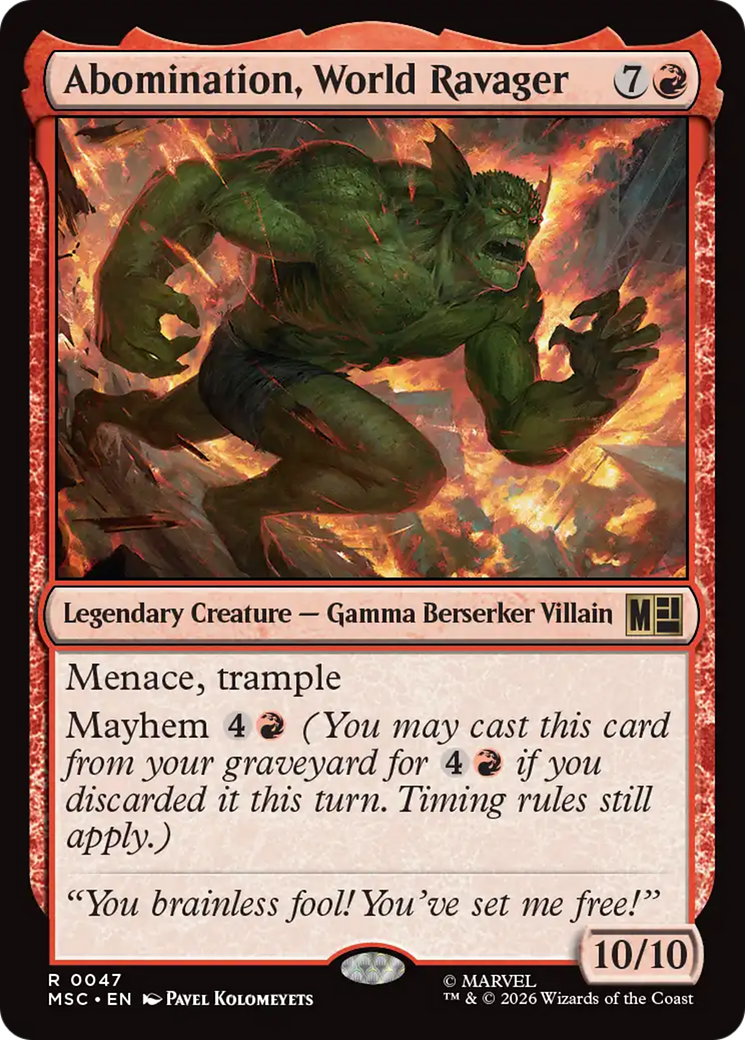 Abomination, World Ravager (MSC) #47 [EN/N]