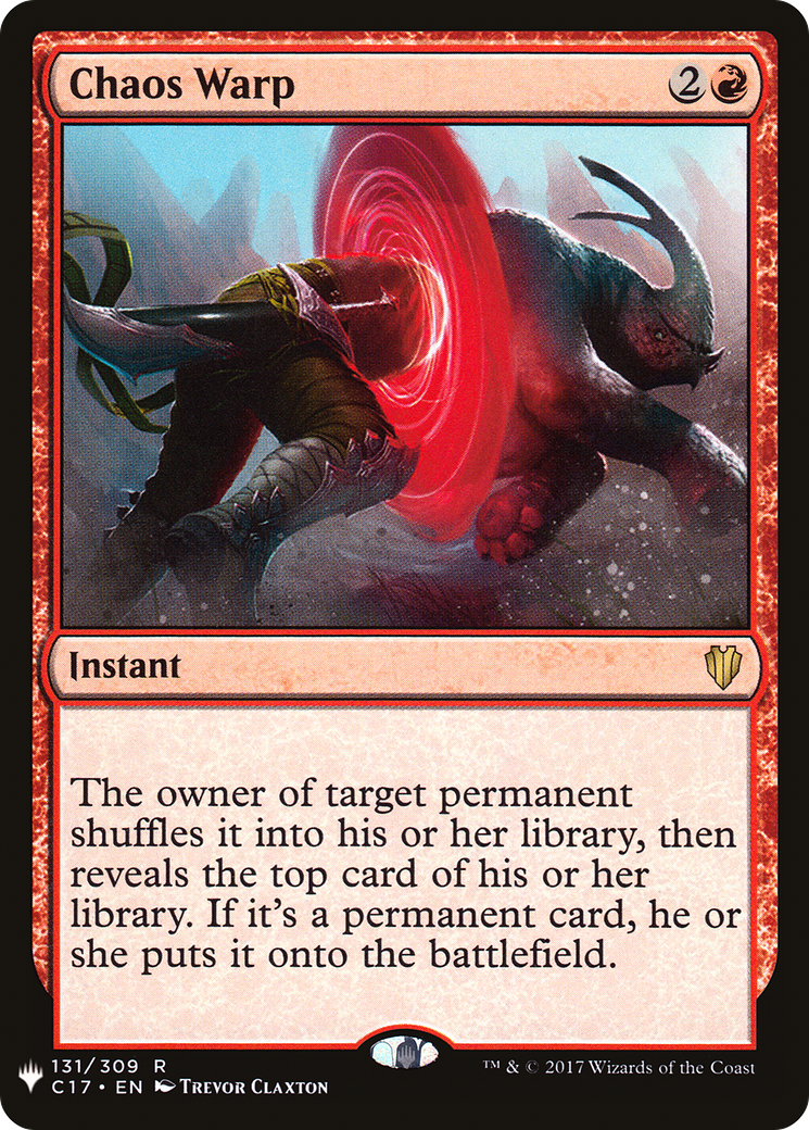 Chaos Warp (PLST) #C17-131 [EN/N] s/o