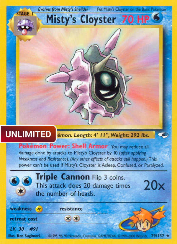 Misty's Cloyster (G1) #029 [EN/U]