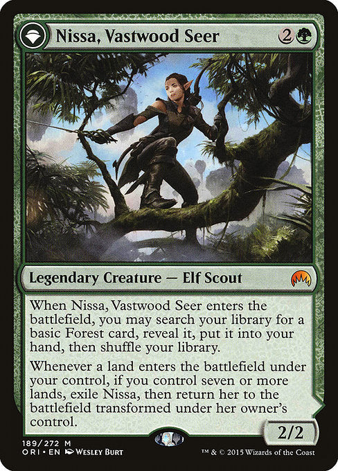 Nissa, Vastwood Seer // Nissa, Sage Animist (ORI) #189 [EN/N] s/o