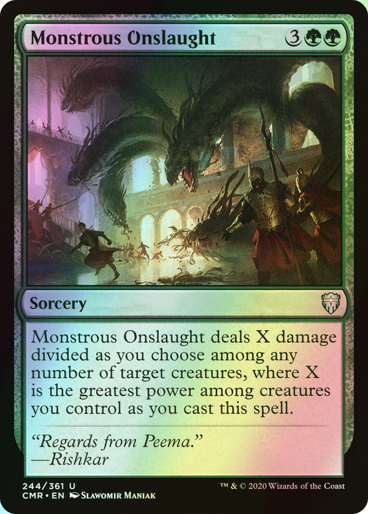 Monstrous Onslaught (CMR) #244 [EN/F]