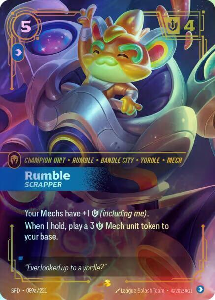 Rumble - Scrapper (Alternate Art) (SFD) #089a [EN/F] s/o