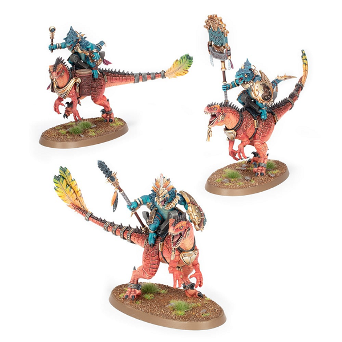 Saurus Riders 88-18 Warhammer Age of Sigmar Seraphon Aggradon Lancers & Green Gate ...