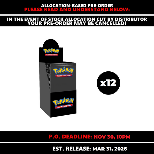 Pokemon TCG [ME03] 18ct Booster Box - CASE (12x Boxes) [SUBJECT TO ALLOCATION]