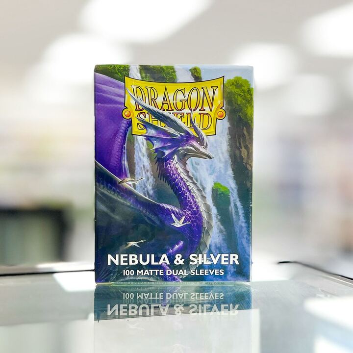 Dragon Shield Dual Matte Standard Sleeves - Nebula and Silver