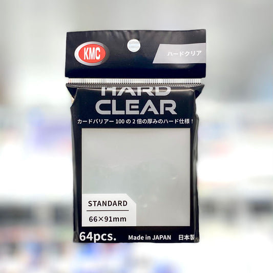 KMC - Hard Clear (64ct Standard Size Sleeves)