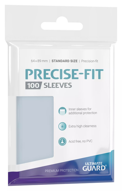 Precise-Fit Standard Size Sleeves (100-Pack)