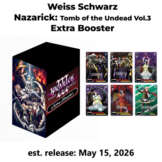 [PRE-ORDER] Weiss Schwarz (English Edition) Nazarick Tomb of the Undead Vol 3 [WSE-OVL-SE51-EB] Extra Booster Box (6 Packs)