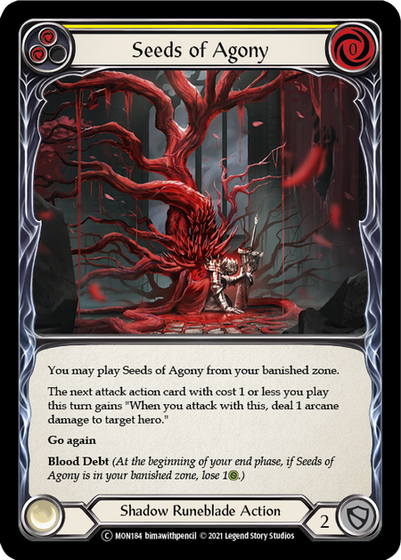 Seeds of Agony - Yellow (MON) #U-MON184 [EN/N]