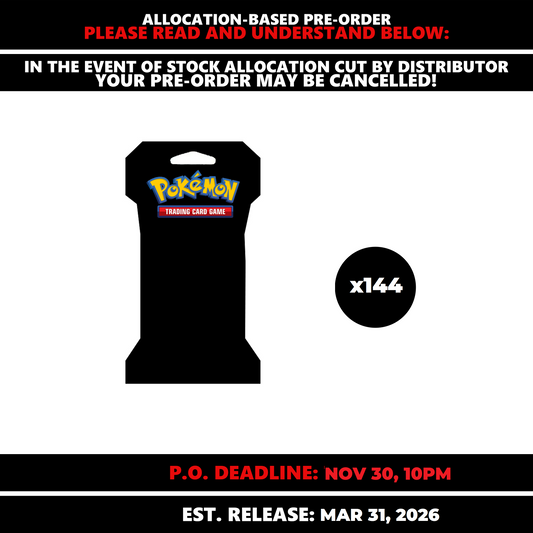 Pokemon TCG [ME03] Sleeved Boosters - CASE (144x Packs) [SUBJECT TO ALLOCATION]