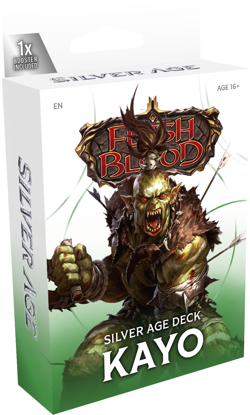 [PRE-ORDER] Flesh and Blood - Silver Age Chapter 1 Decks: Kayo, Iyslander, Viserai, Dash, Bravo
