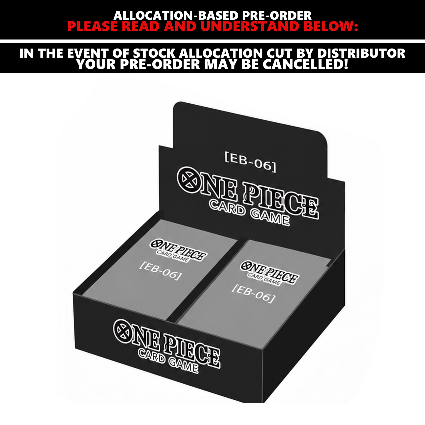 [PRE-ORDER] One Piece Card Game (English) Extra Booster [EB-06] [SUBJECT TO ALLOCATION]