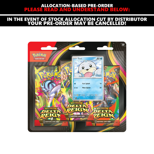 [PRE-ORDER] Pokemon TCG - [ME06] Delta Reign - 3 Pack Blister Assorted [SUBJECT TO ALLOCATION]