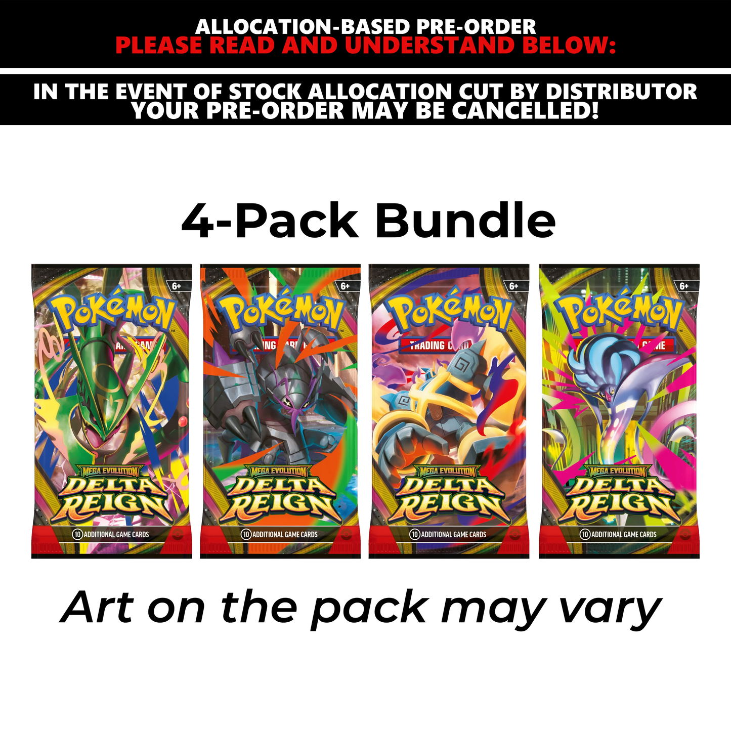 [PRE-ORDER] Pokemon TCG - [ME06] Delta Reign - 4-Pack Bundle [SUBJECT TO ALLOCATION]
