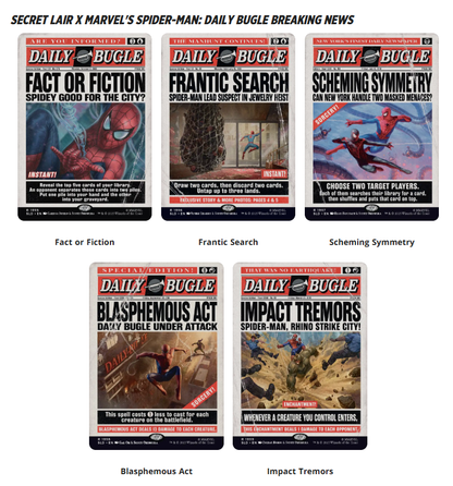 Secret Lair x Marvel's Spider-Man: Daily Bugle Breaking News