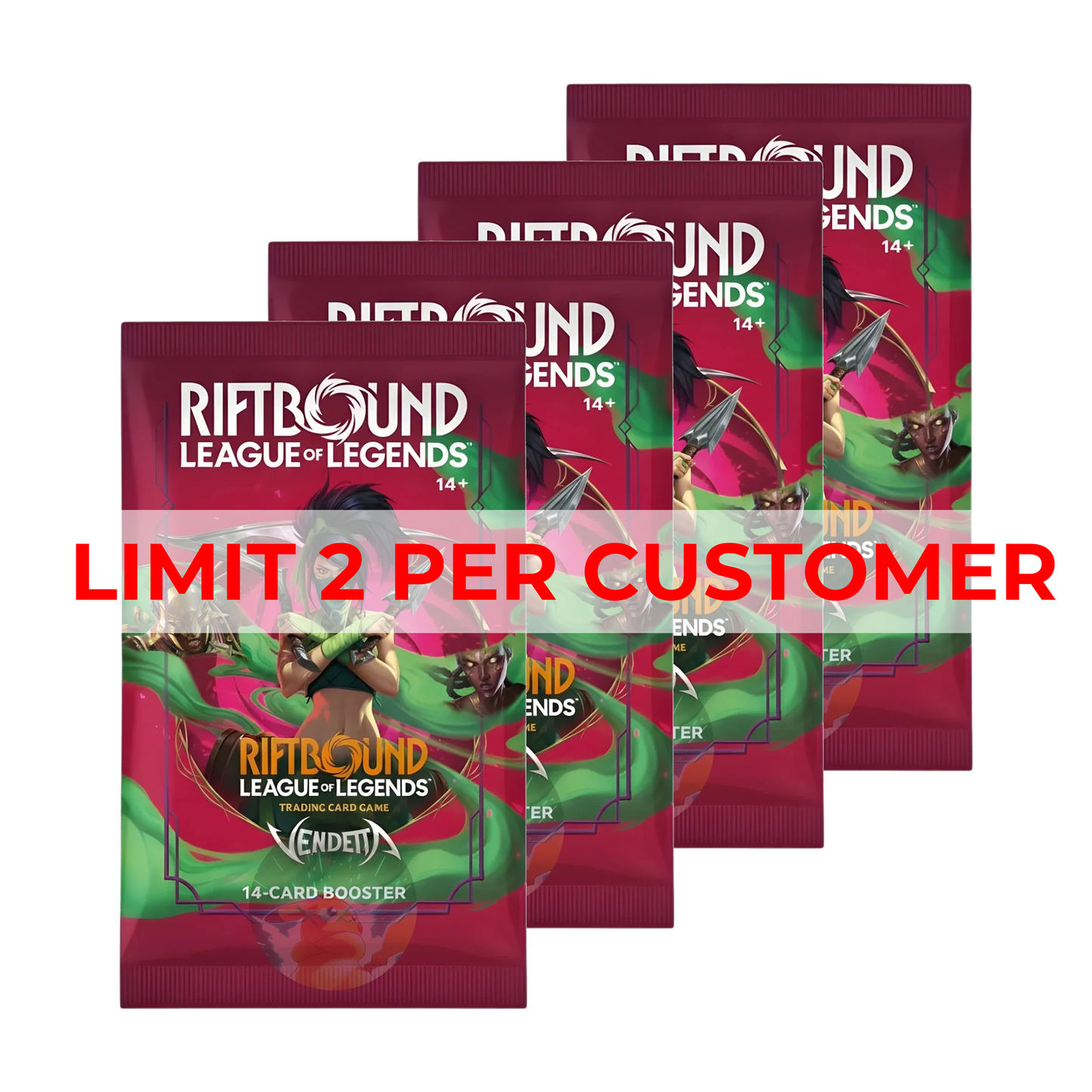 [PRE-ORDER] Riftbound: Vendetta 4-Pack Bundle (limit 2 per customer)