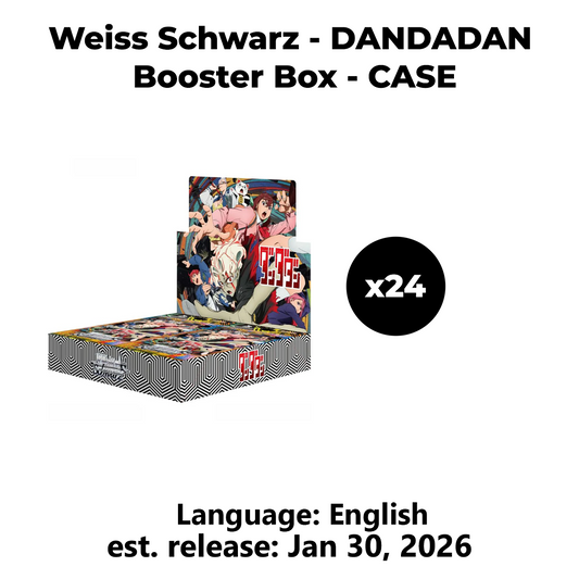 [PRE-ORDER] Weiss Schwarz (English Edition) TV Anime "DANDADAN" [WSE-BP-DDD-S118] Booster Box CASE (24x Boxes)